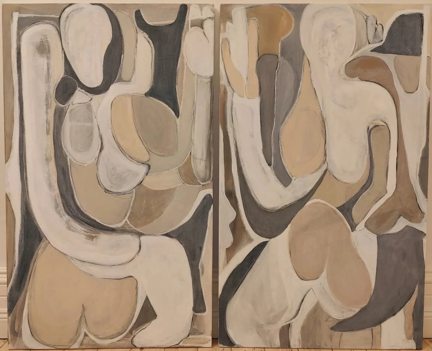 Figurative abstracts. Abstract expressionist painting by Thomas Paule